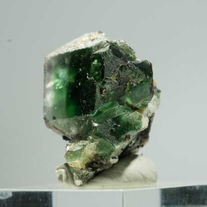 Phantom Fluorit Würfel, Schörl Turmalin, Muskovit Erongo, Namibia 28*25*22mm #13676