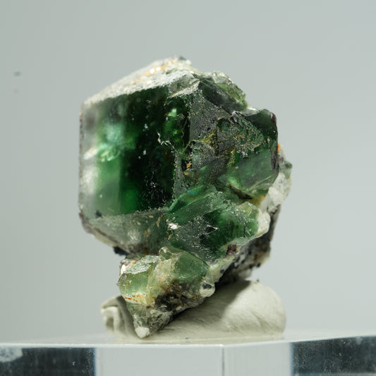 Phantom Fluorit Würfel, Schörl Turmalin, Muskovit Erongo, Namibia 28*25*22mm #13676