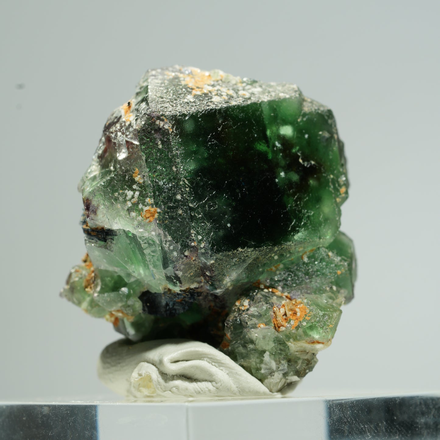 Phantom Fluorit Würfel, Schörl Turmalin, Muskovit Erongo, Namibia 28*25*22mm #13676