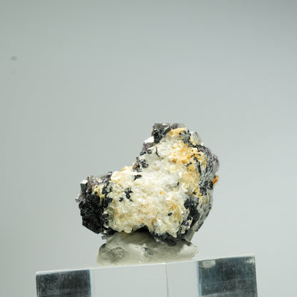 Bunte Phantom Fluorit, Schörl Turmalin, Hyalit Opal, Muskovit Erongo, Namibia 27*24*24mm #13679