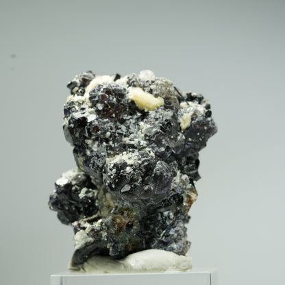 Bunte Phantom Fluorit, Schörl Turmalin, Hyalit Opal, Muskovit Erongo, Namibia 37*36*29mm #13684