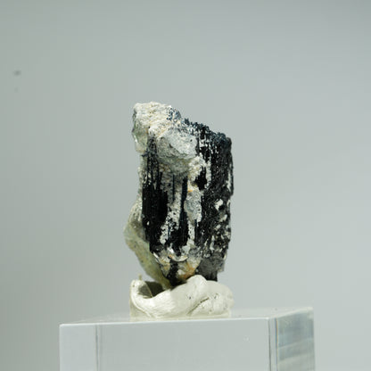 Phantom Fluorit Würfel, Schörl Turmalin, Muskovit Stufe Erongo, Namibia 32*19*16mm #13686