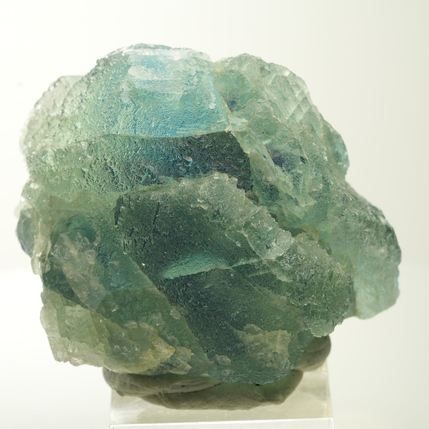Seltene Phantom Fluorit Würfel Stufe, grün lila Omehane, Namibia 52*45*30mm #13687
