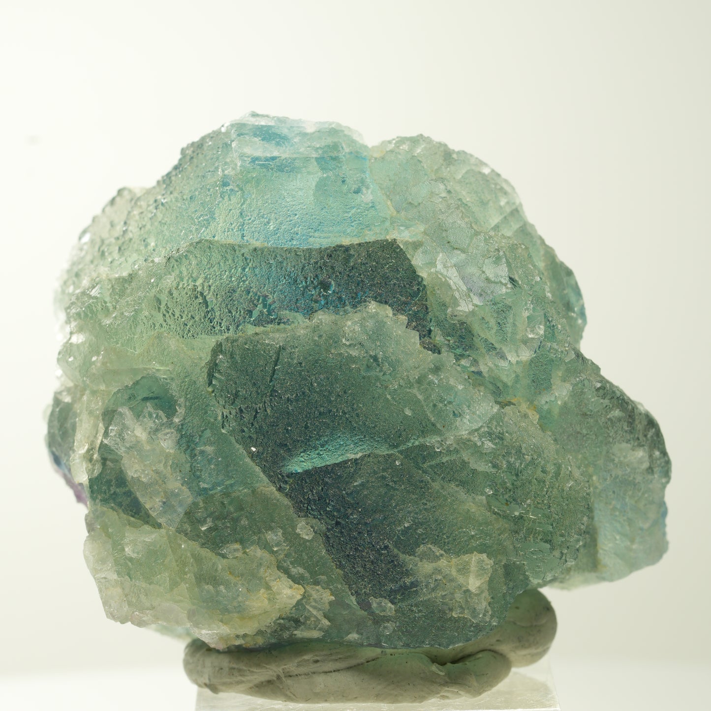 Seltene Phantom Fluorit Würfel Stufe, grün lila Omehane, Namibia 52*45*30mm #13687