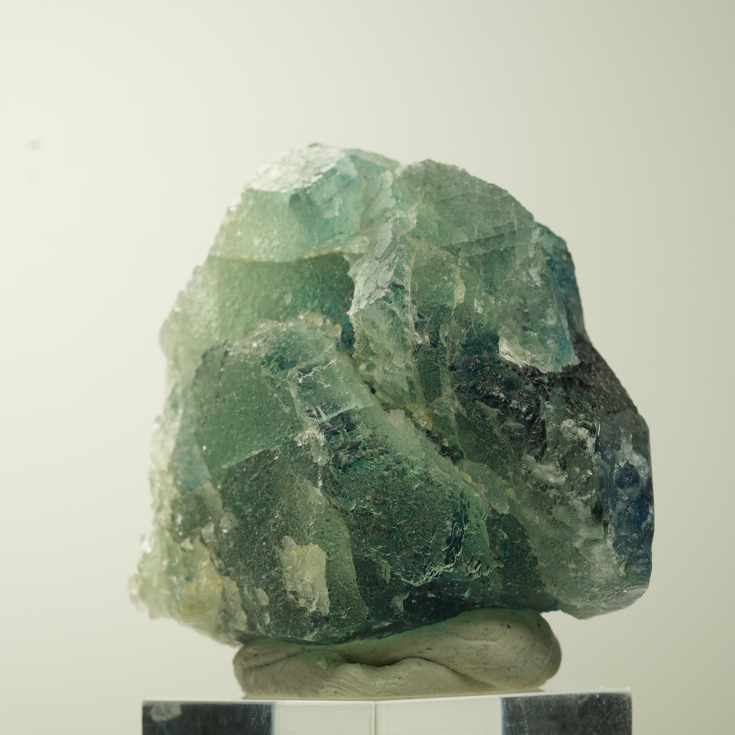 Seltene Phantom Fluorit Würfel Stufe, grün lila Omehane, Namibia 52*45*30mm #13687