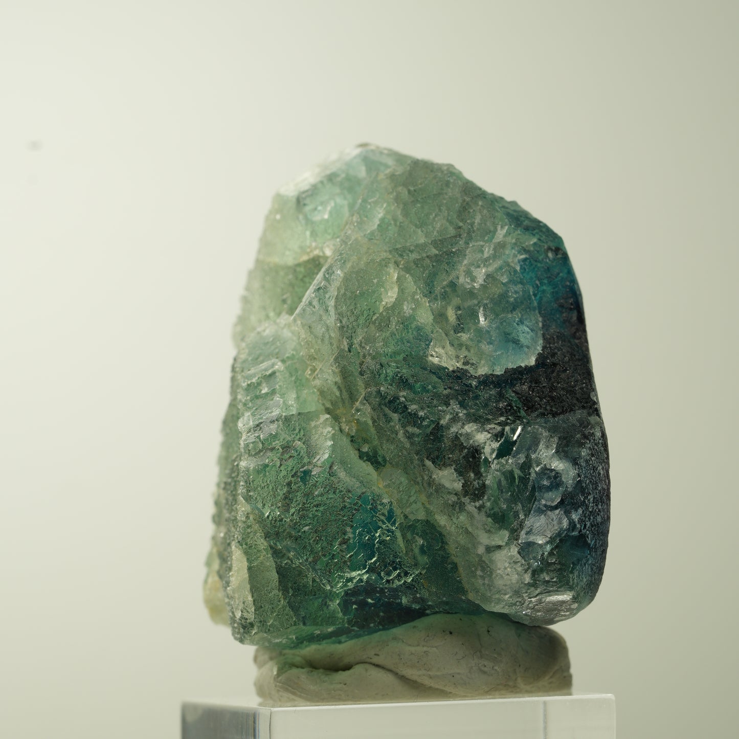 Seltene Phantom Fluorit Würfel Stufe, grün lila Omehane, Namibia 52*45*30mm #13687