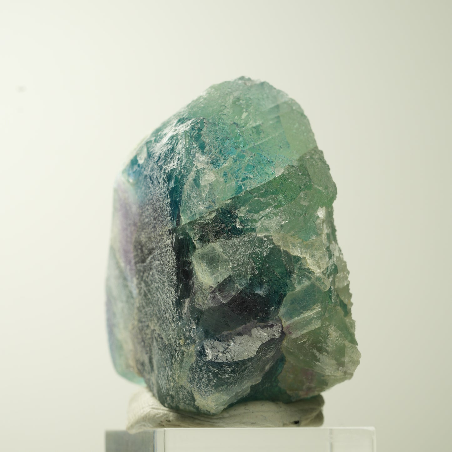 Seltene Phantom Fluorit Würfel Stufe, grün lila Omehane, Namibia 52*45*30mm #13687