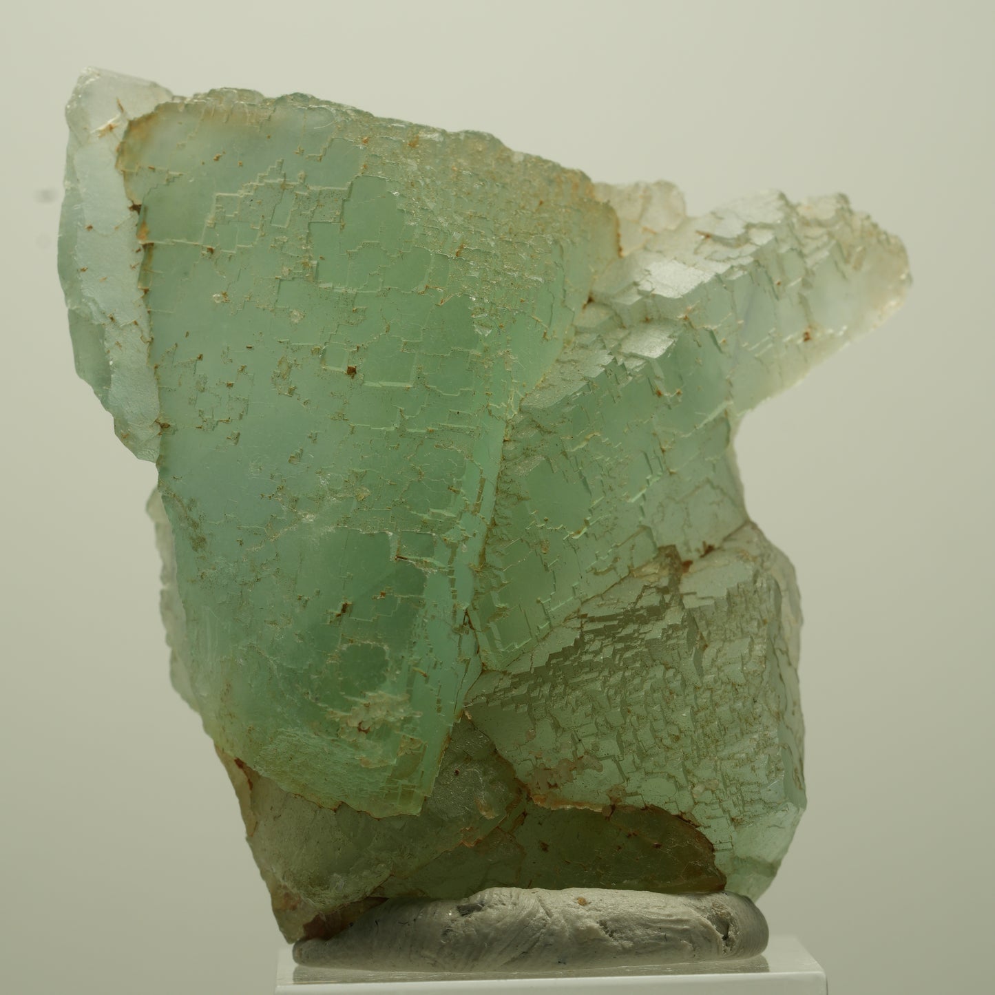 Seltene Phantom Fluorit Würfel Stufe, grün parkettiert Erongo, Namibia 52*48*23mm #13689