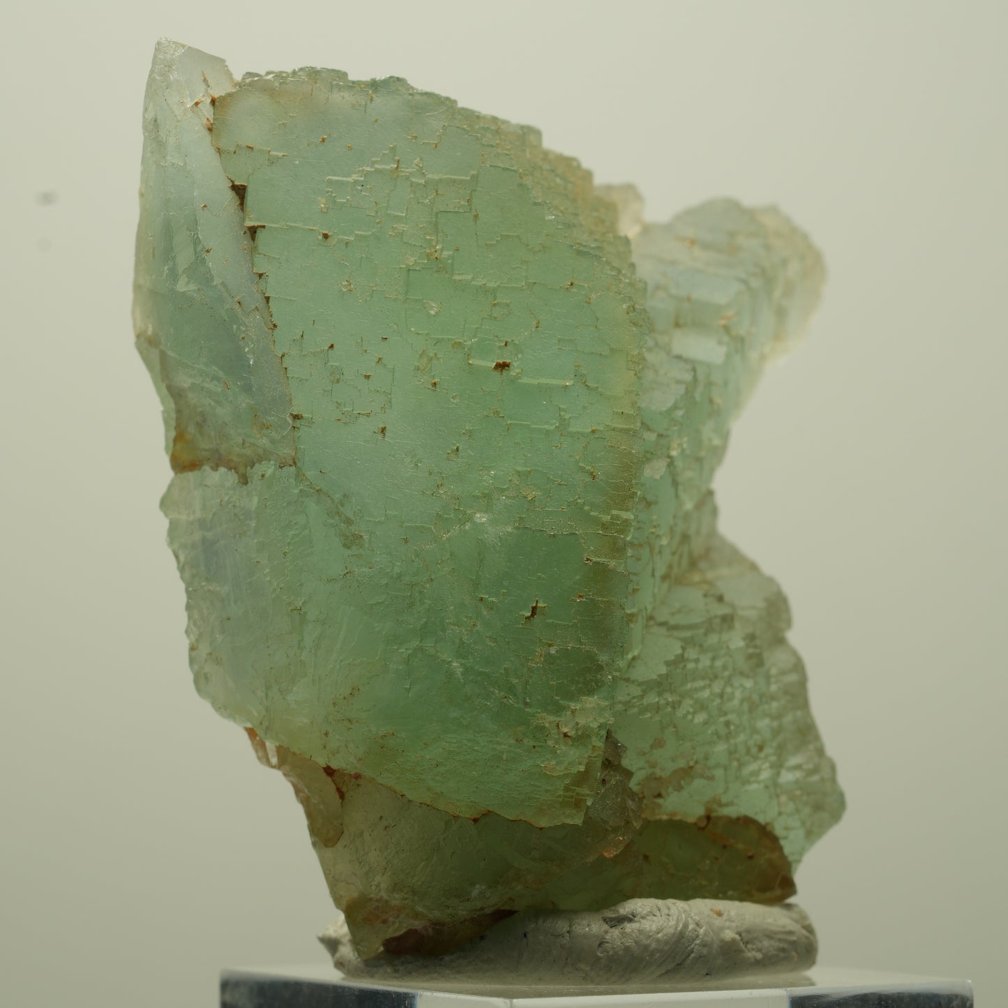 Seltene Phantom Fluorit Würfel Stufe, grün parkettiert Erongo, Namibia 52*48*23mm #13689