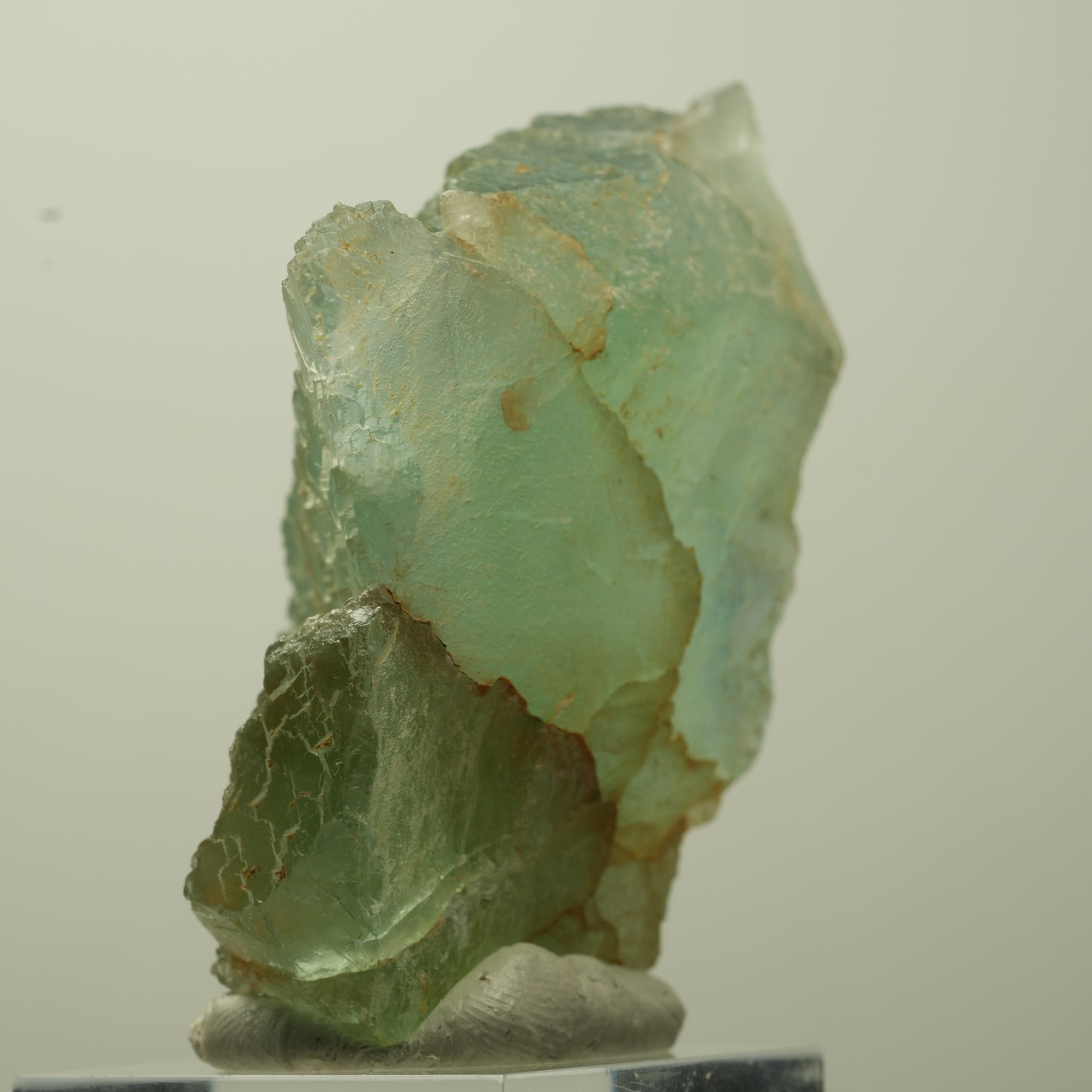 Seltene Phantom Fluorit Würfel Stufe, grün parkettiert Erongo, Namibia 52*48*23mm #13689
