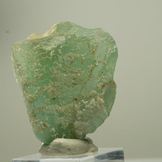 Seltene Phantom Fluorit Würfel Stufe, grün parkettiert Erongo, Namibia 50*37*30mm #13690
