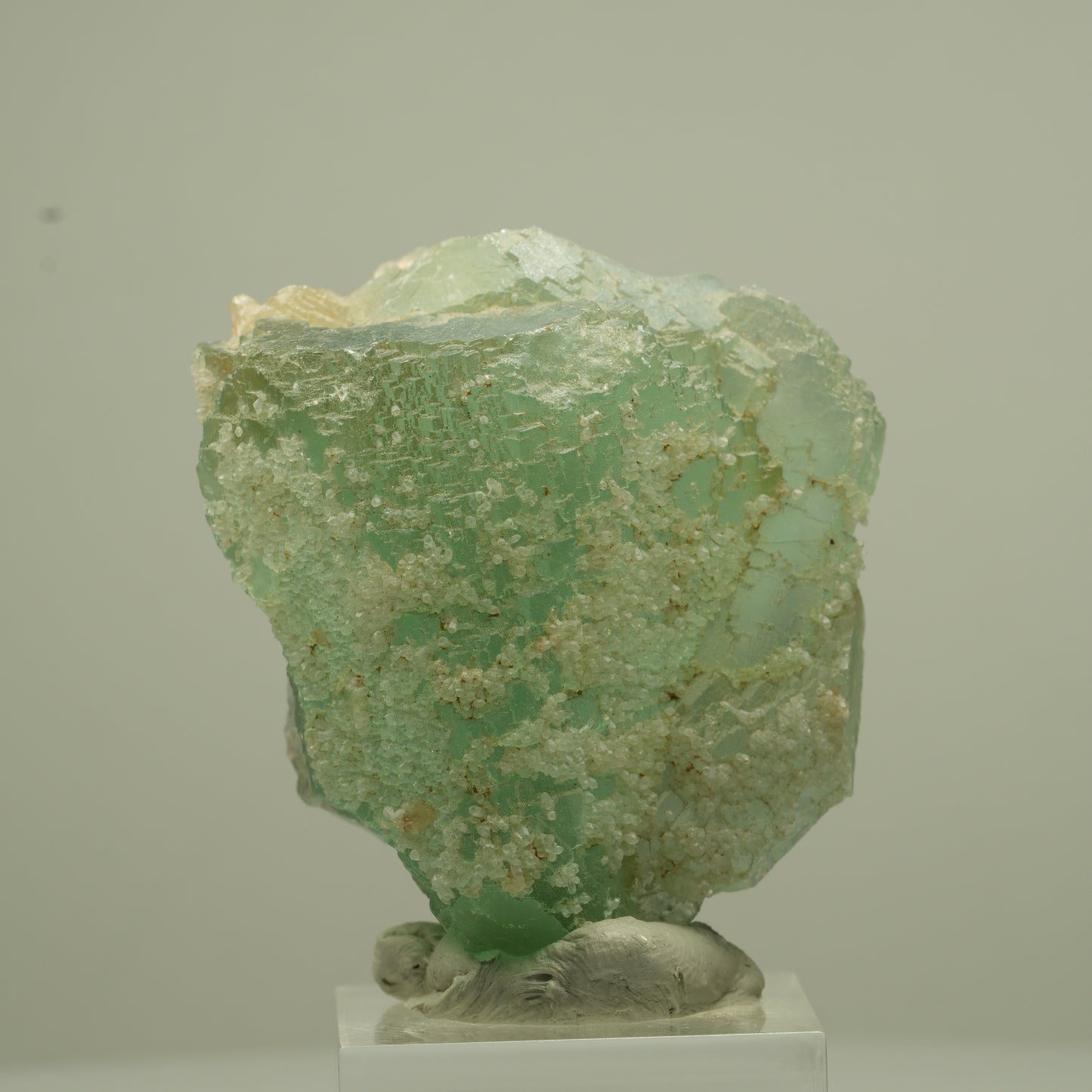 Seltene Phantom Fluorit Würfel Stufe, grün parkettiert Erongo, Namibia 50*37*30mm #13690