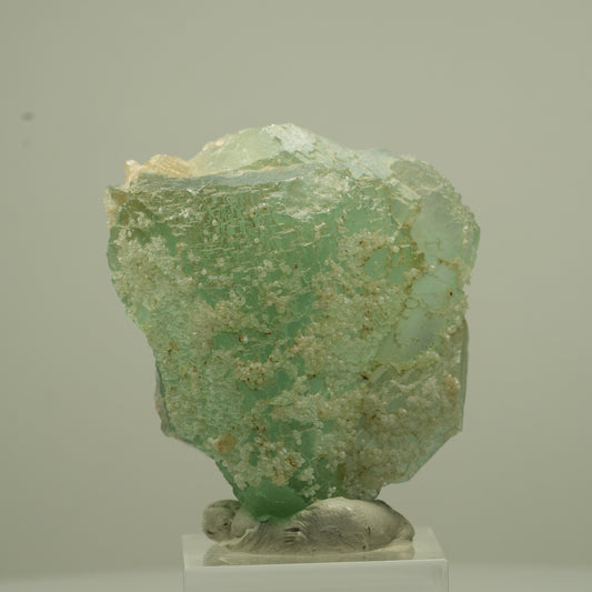 Seltene Phantom Fluorit Würfel Stufe, grün parkettiert Erongo, Namibia 50*37*30mm #13690