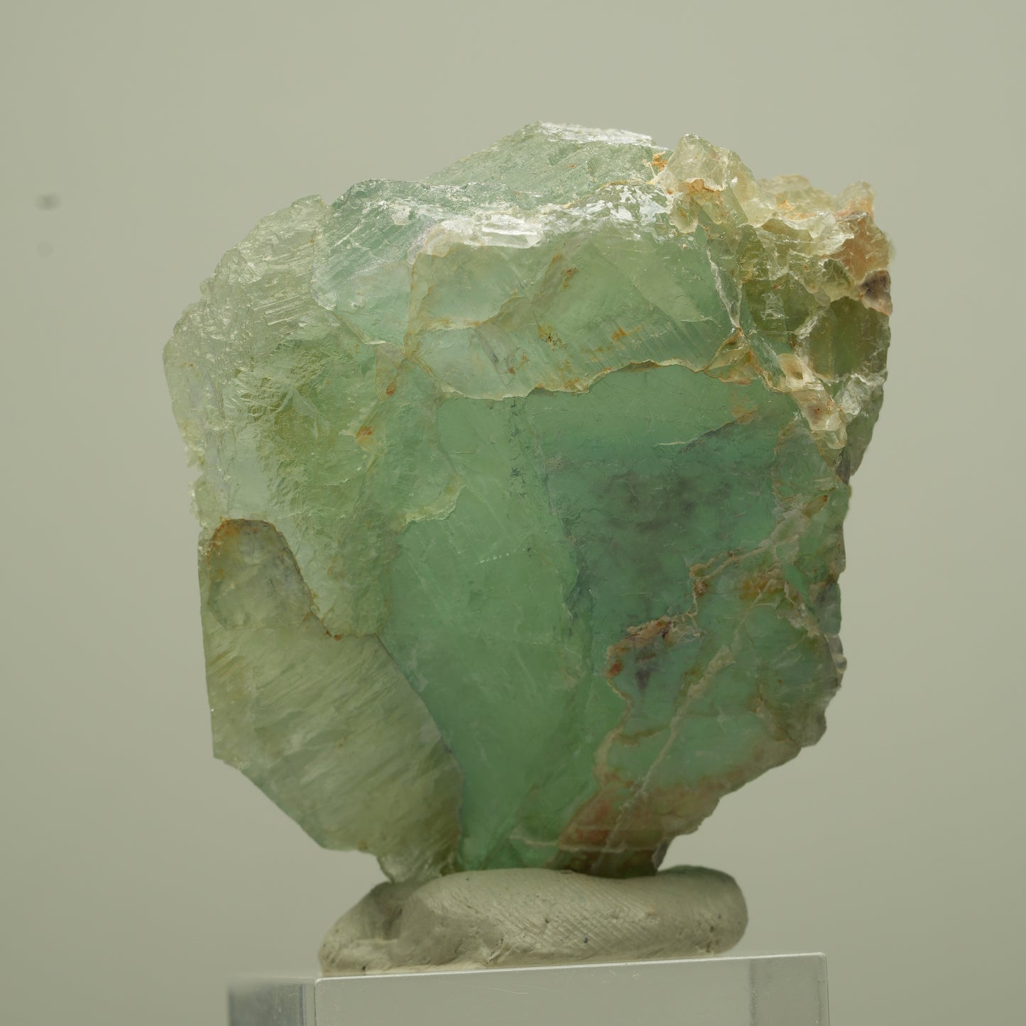 Seltene Phantom Fluorit Würfel Stufe, grün parkettiert Erongo, Namibia 50*37*30mm #13690