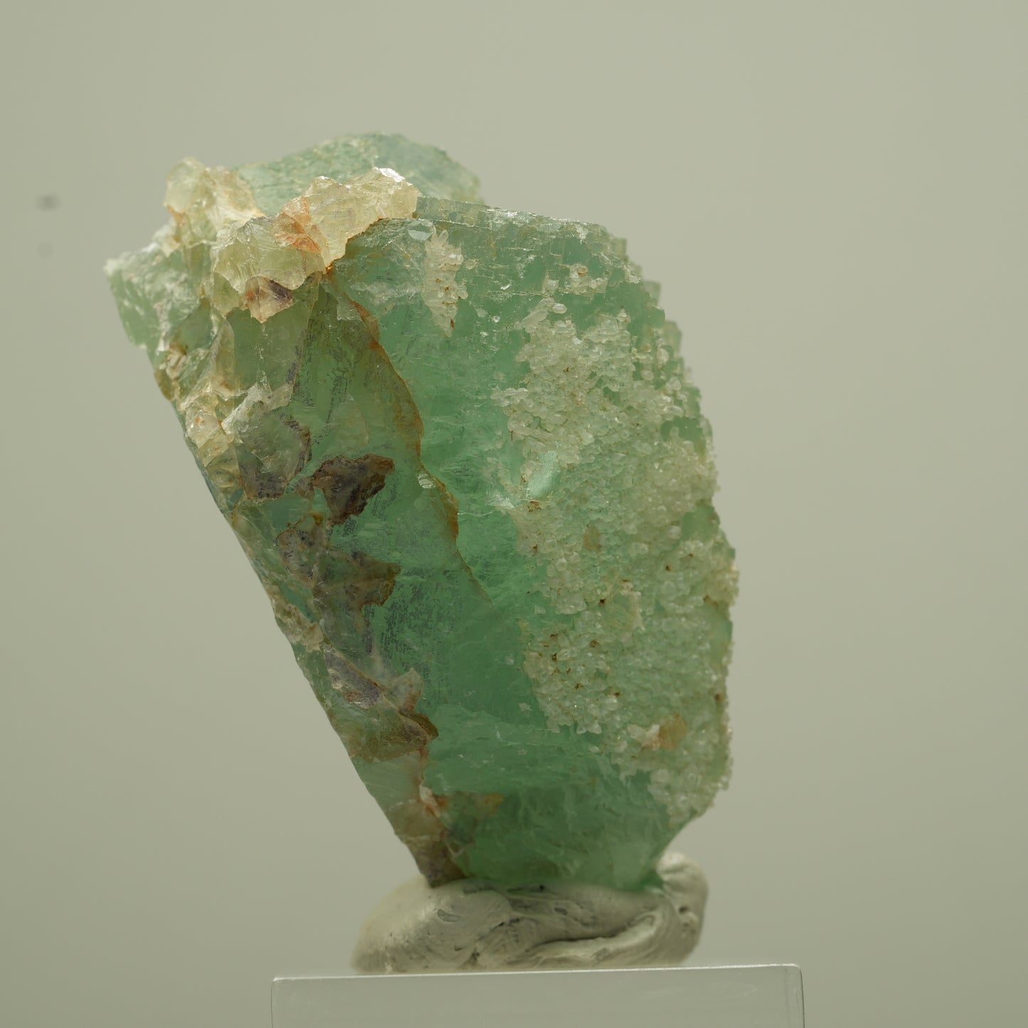 Seltene Phantom Fluorit Würfel Stufe, grün parkettiert Erongo, Namibia 50*37*30mm #13690