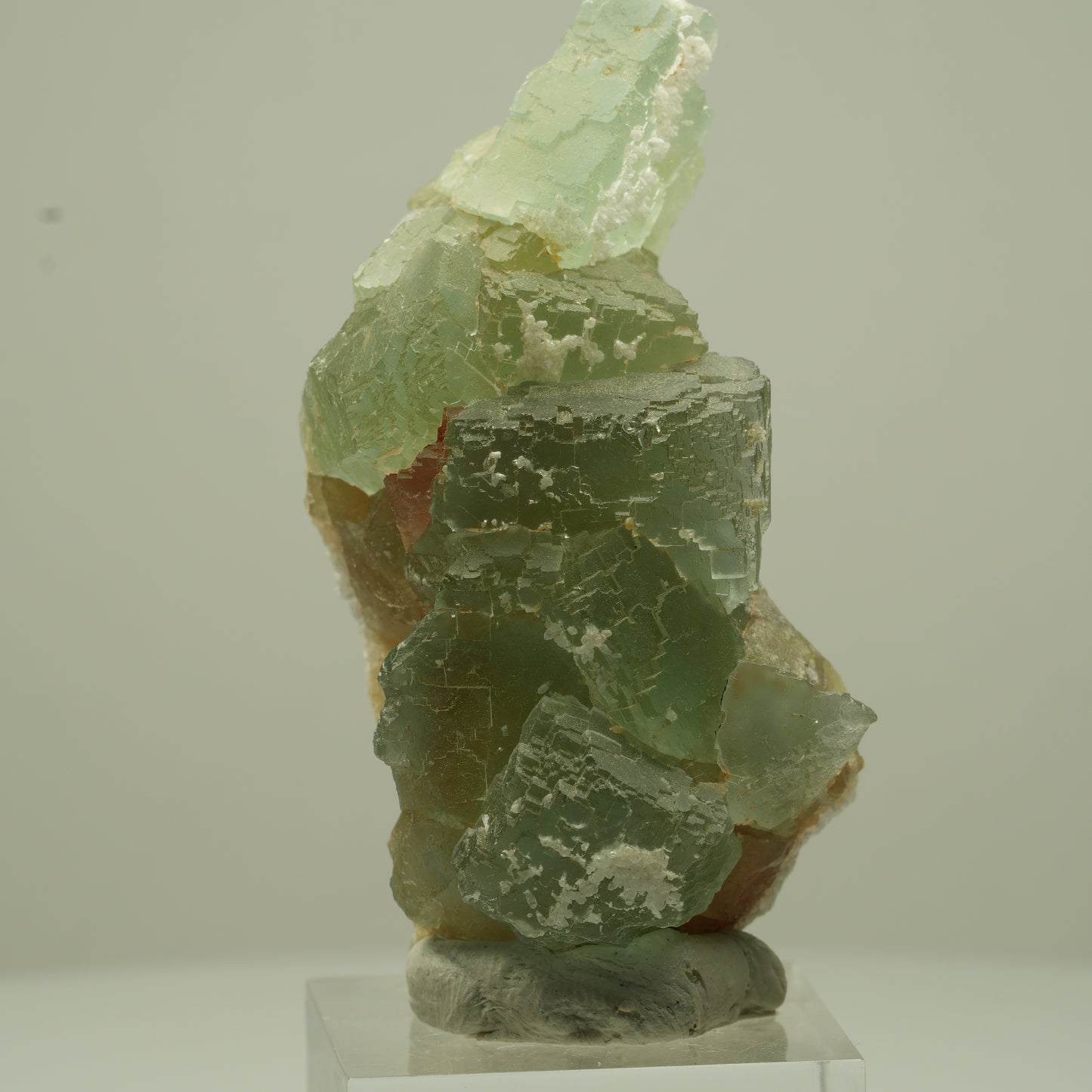 Seltene Phantom Fluorit Würfel Stufe, grün parkettiert Omehane, Namibia 60*30*23mm #13691