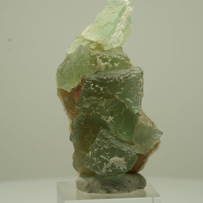 Seltene Phantom Fluorit Würfel Stufe, grün parkettiert Omehane, Namibia 60*30*23mm #13691