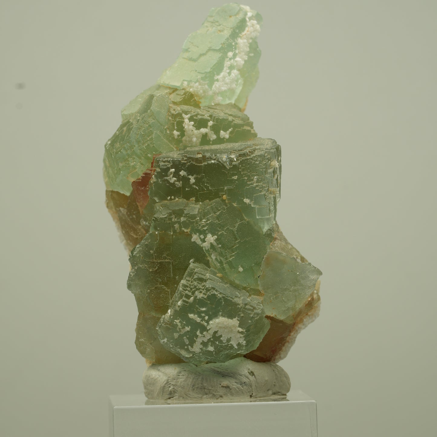 Seltene Phantom Fluorit Würfel Stufe, grün parkettiert Omehane, Namibia 60*30*23mm #13691