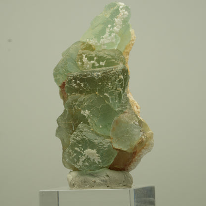 Seltene Phantom Fluorit Würfel Stufe, grün parkettiert Omehane, Namibia 60*30*23mm #13691