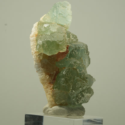 Seltene Phantom Fluorit Würfel Stufe, grün parkettiert Omehane, Namibia 60*30*23mm #13691