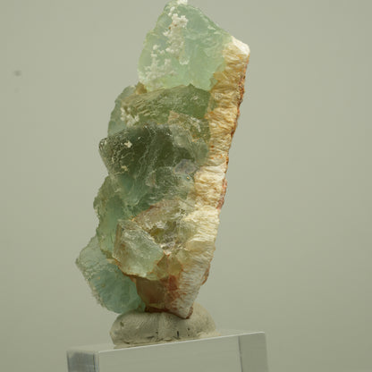 Seltene Phantom Fluorit Würfel Stufe, grün parkettiert Omehane, Namibia 60*30*23mm #13691
