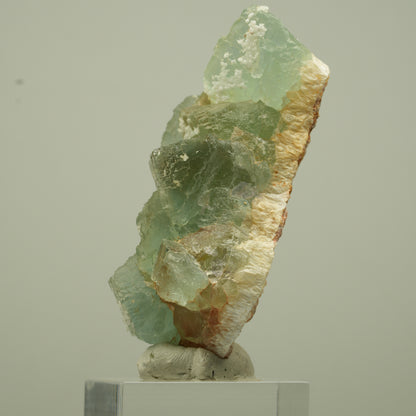 Seltene Phantom Fluorit Würfel Stufe, grün parkettiert Omehane, Namibia 60*30*23mm #13691