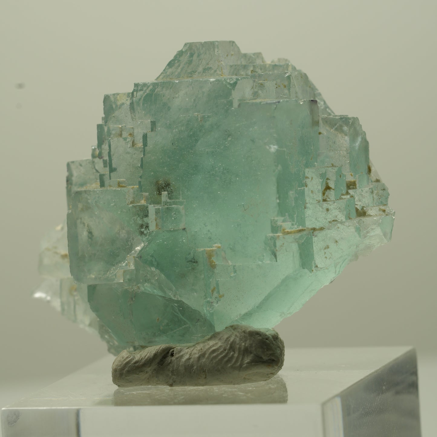 Seltene Phantom Fluorit Würfel Stufe, grün Okorusu, Namibia 35*24*20mm #13693