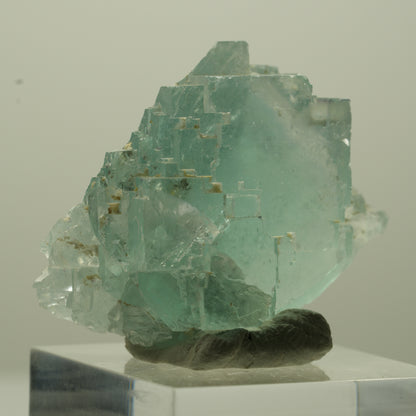 Seltene Phantom Fluorit Würfel Stufe, grün Okorusu, Namibia 35*24*20mm #13693