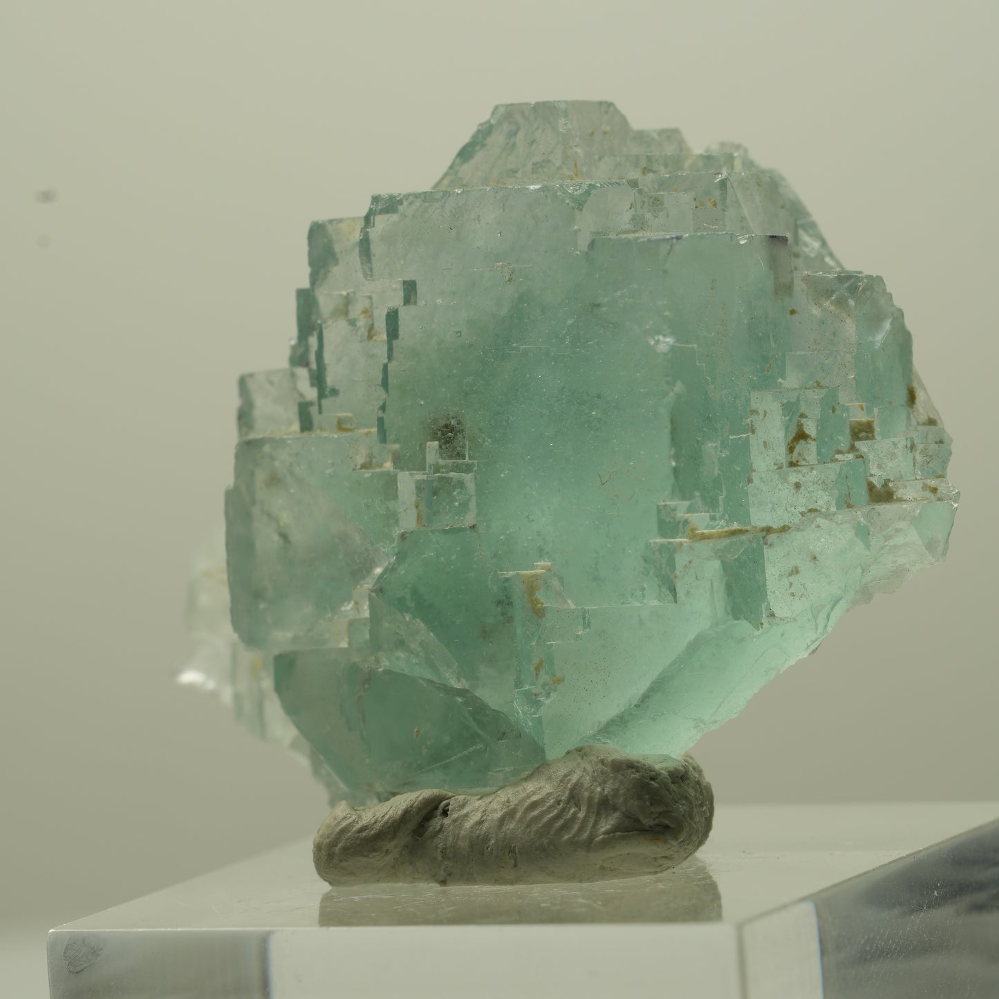 Seltene Phantom Fluorit Würfel Stufe, grün Okorusu, Namibia 35*24*20mm #13693