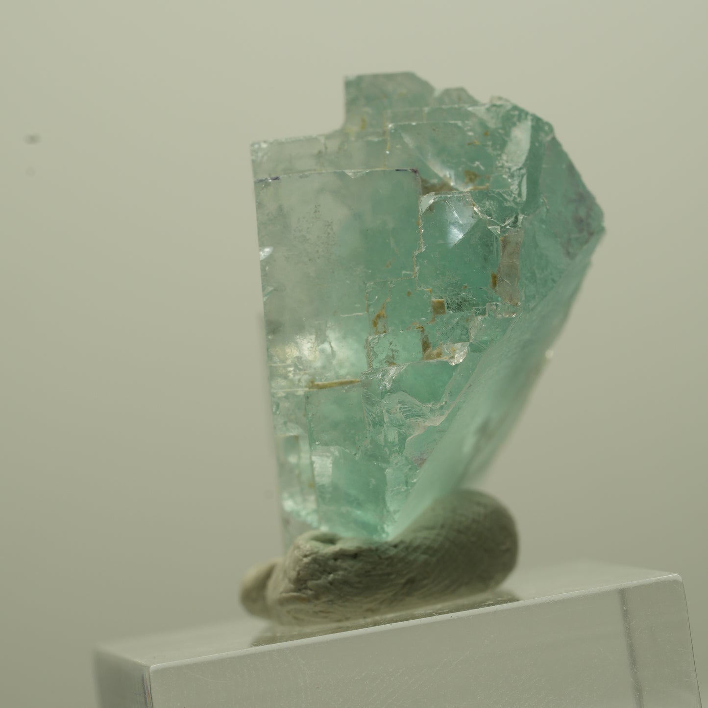 Seltene Phantom Fluorit Würfel Stufe, grün Okorusu, Namibia 35*24*20mm #13693