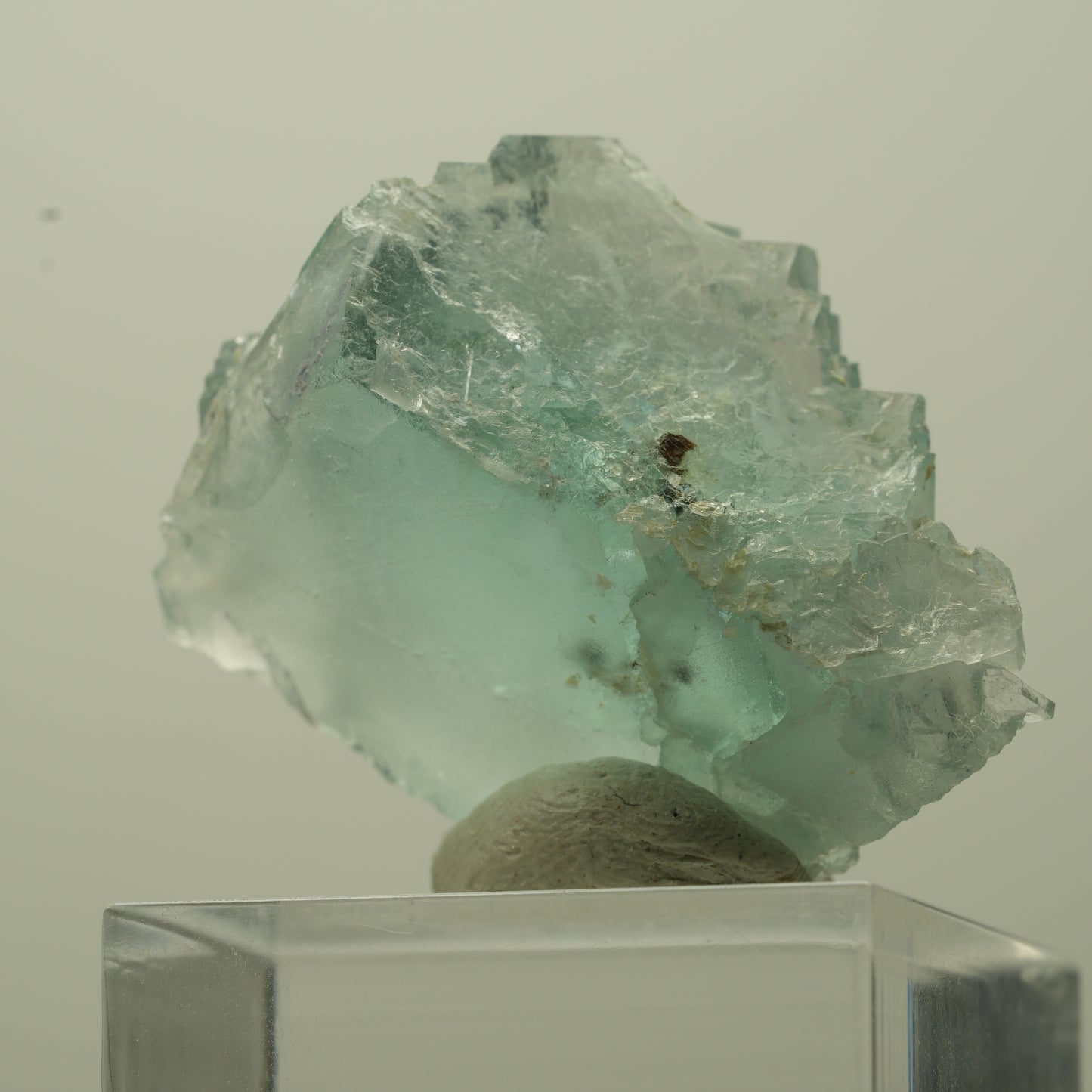 Seltene Phantom Fluorit Würfel Stufe, grün Okorusu, Namibia 35*24*20mm #13693
