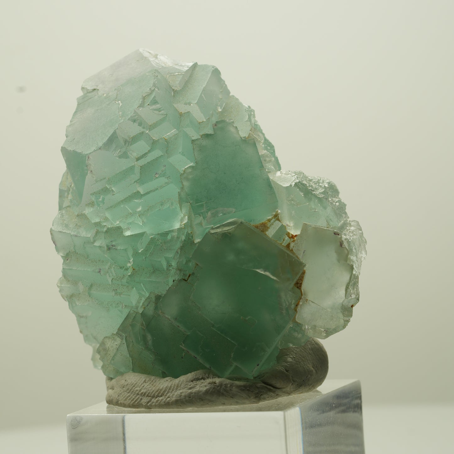 Seltene Phantom Fluorit Würfel Stufe, grün Omehane, Namibia 47*40*26mm #13694