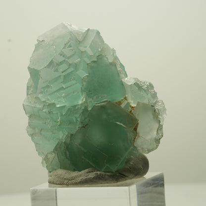 Seltene Phantom Fluorit Würfel Stufe, grün Omehane, Namibia 47*40*26mm #13694
