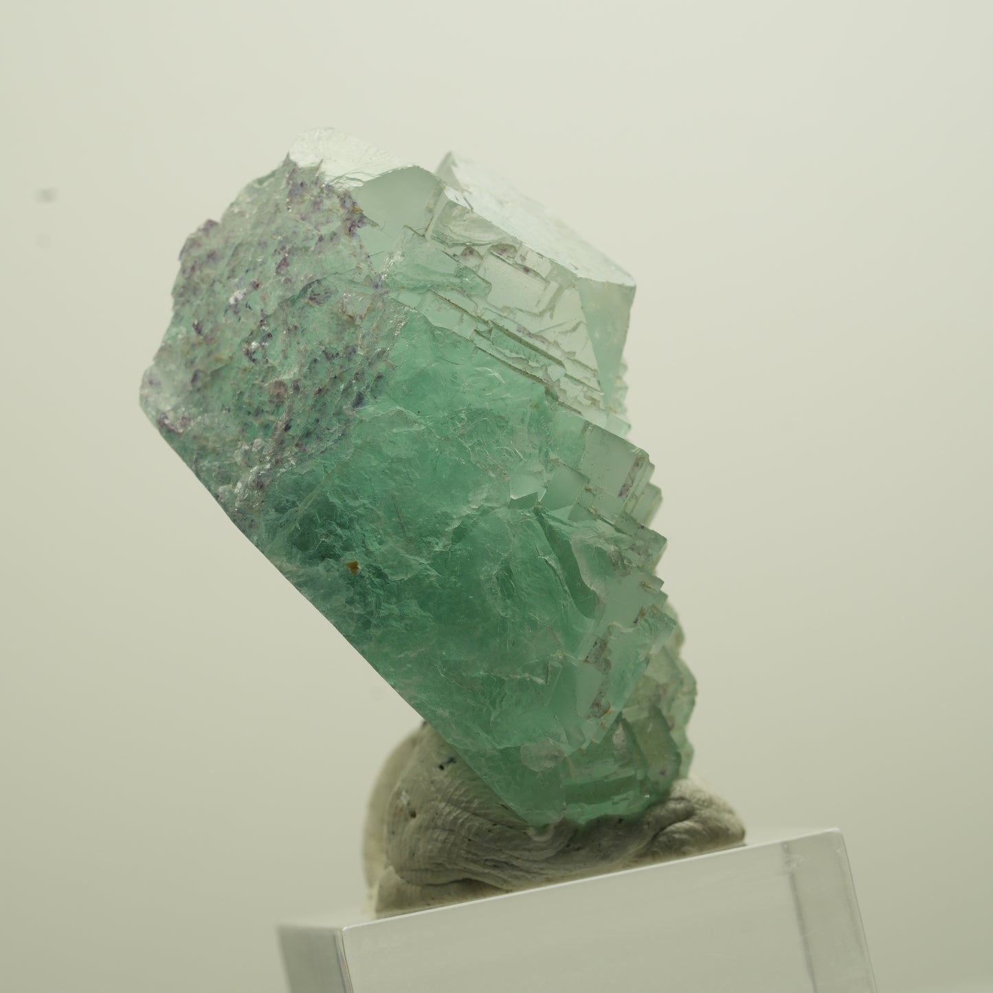 Seltene Phantom Fluorit Würfel Stufe, grün Omehane, Namibia 47*40*26mm #13694