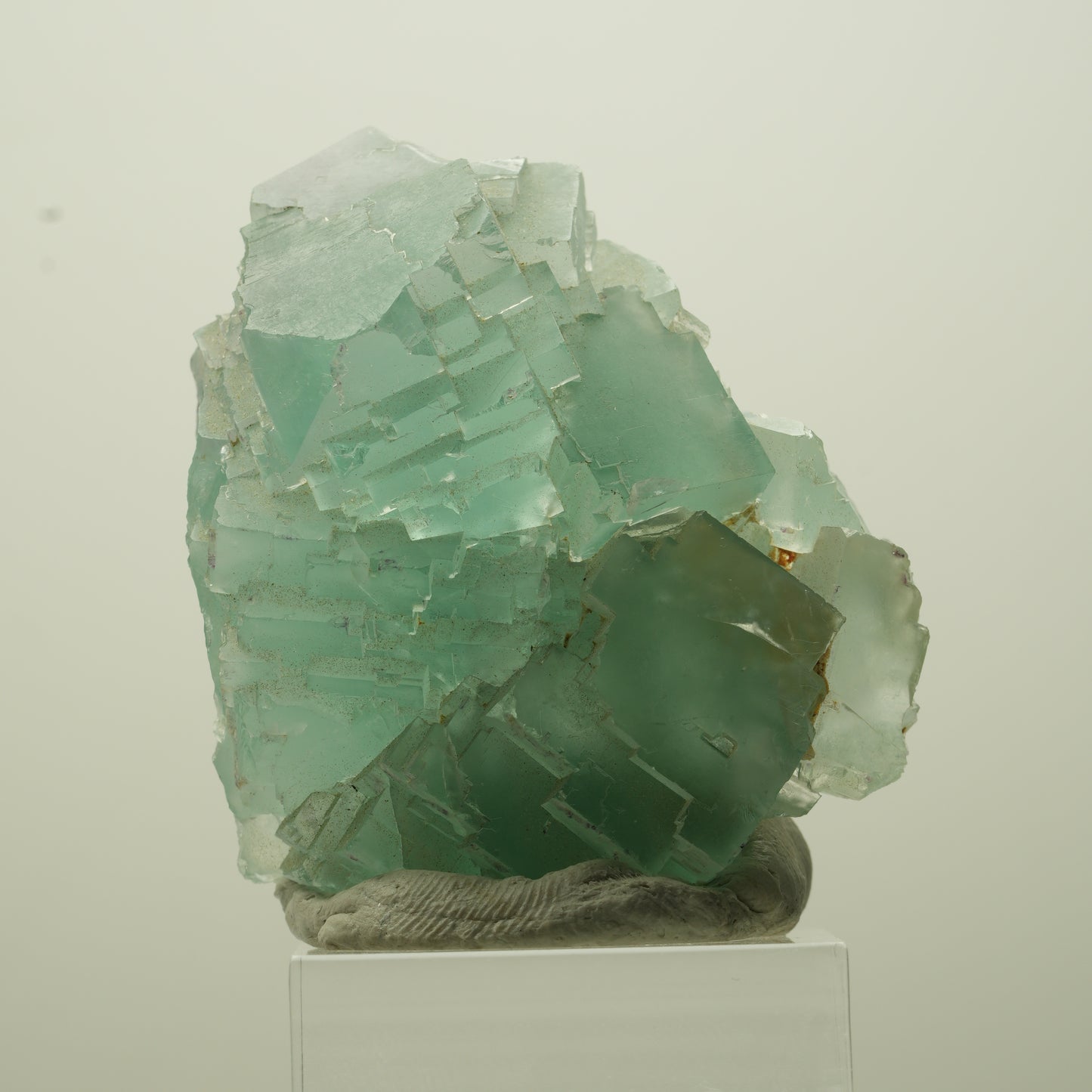 Seltene Phantom Fluorit Würfel Stufe, grün Omehane, Namibia 47*40*26mm #13694