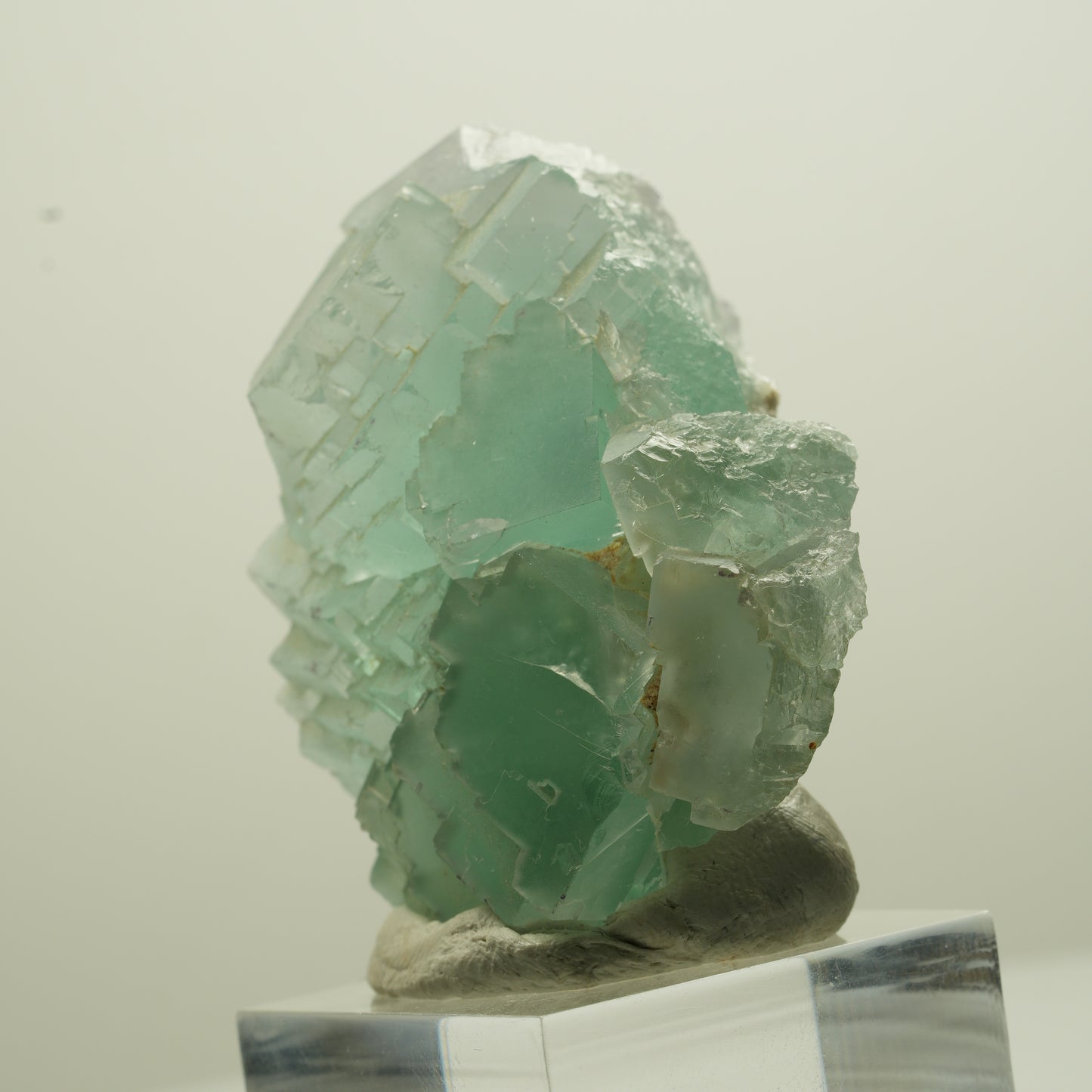 Seltene Phantom Fluorit Würfel Stufe, grün Omehane, Namibia 47*40*26mm #13694