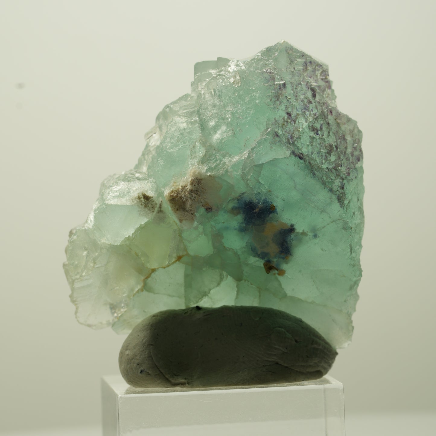 Seltene Phantom Fluorit Würfel Stufe, grün Omehane, Namibia 47*40*26mm #13694
