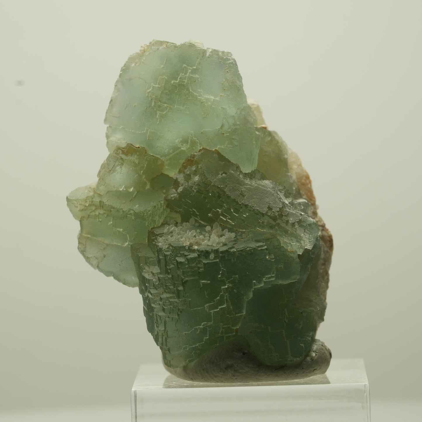 Seltene Phantom Fluorit Würfel Stufe, grün parkettiert Omehane, Namibia 44*31*23mm #13695