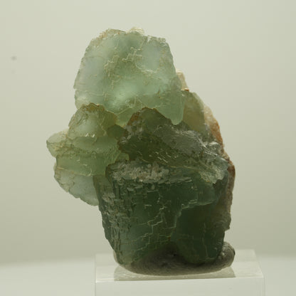 Seltene Phantom Fluorit Würfel Stufe, grün parkettiert Omehane, Namibia 44*31*23mm #13695