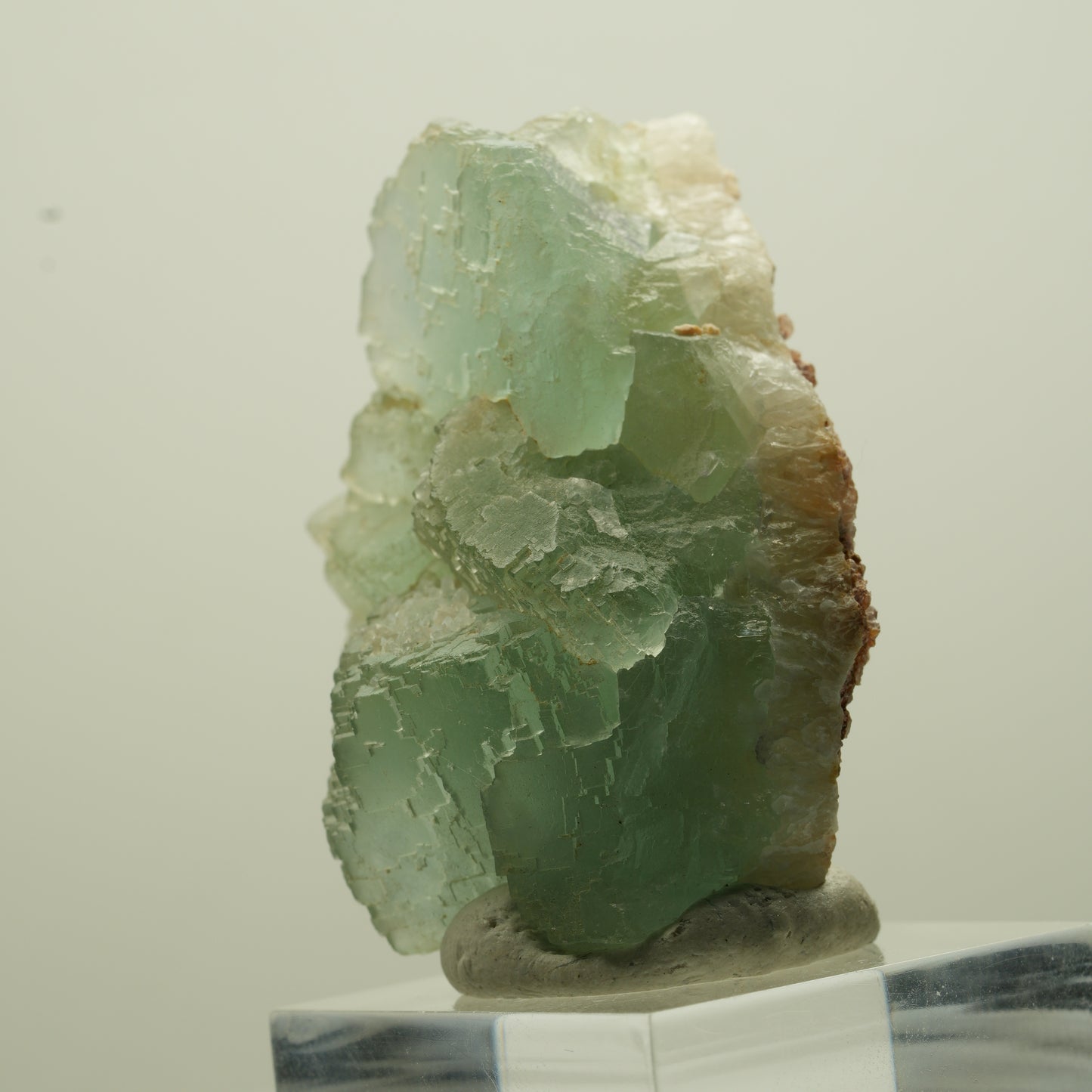 Seltene Phantom Fluorit Würfel Stufe, grün parkettiert Omehane, Namibia 44*31*23mm #13695