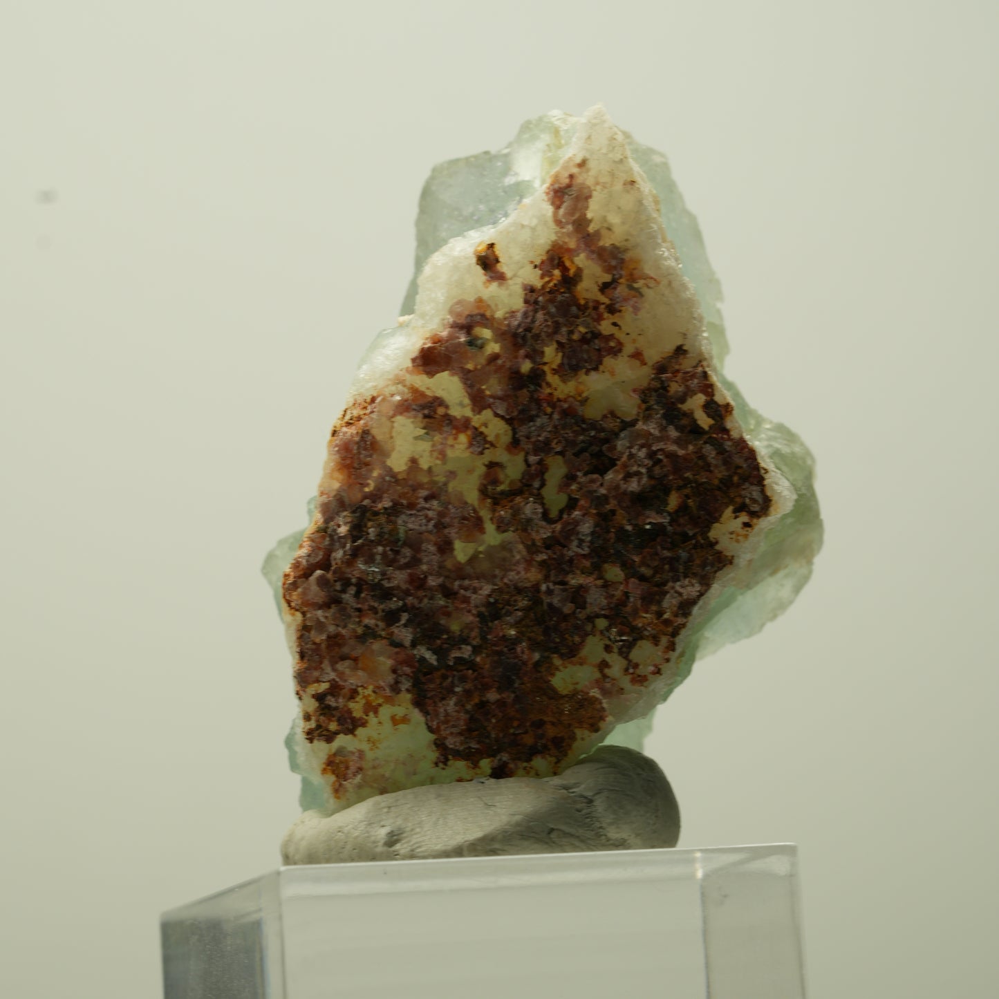 Seltene Phantom Fluorit Würfel Stufe, grün parkettiert Omehane, Namibia 44*31*23mm #13695