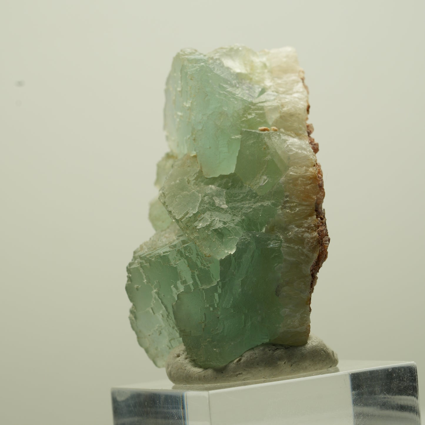 Seltene Phantom Fluorit Würfel Stufe, grün parkettiert Omehane, Namibia 44*31*23mm #13695