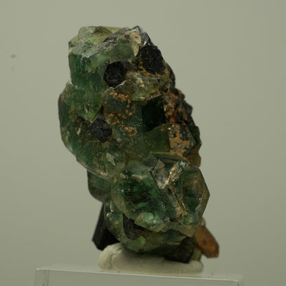 Phantom Fluorit hexagonal, Schörl Turmalin Stufe Erongo, Namibia 41*25*23mm #13697