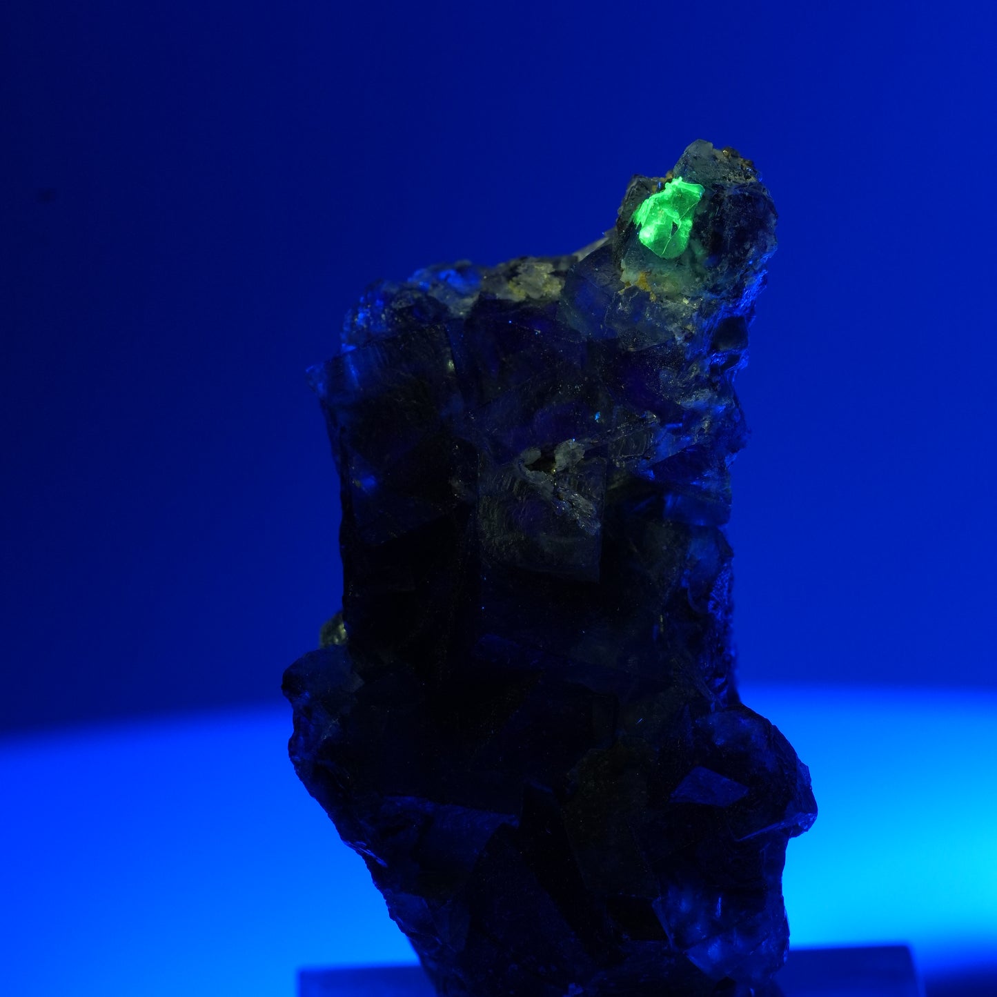 Bunte Phantom Fluorit, Schörl Turmalin, Hyalit Opal, Muskovit Erongo, Namibia 44*26*23mm #13698