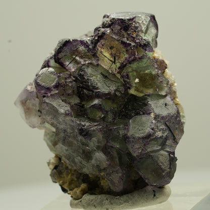 Phantom Fluorit, Schörl Turmalin, Muskovit, Rauchquarz Erongo, Namibia 34*29*20mm #13701