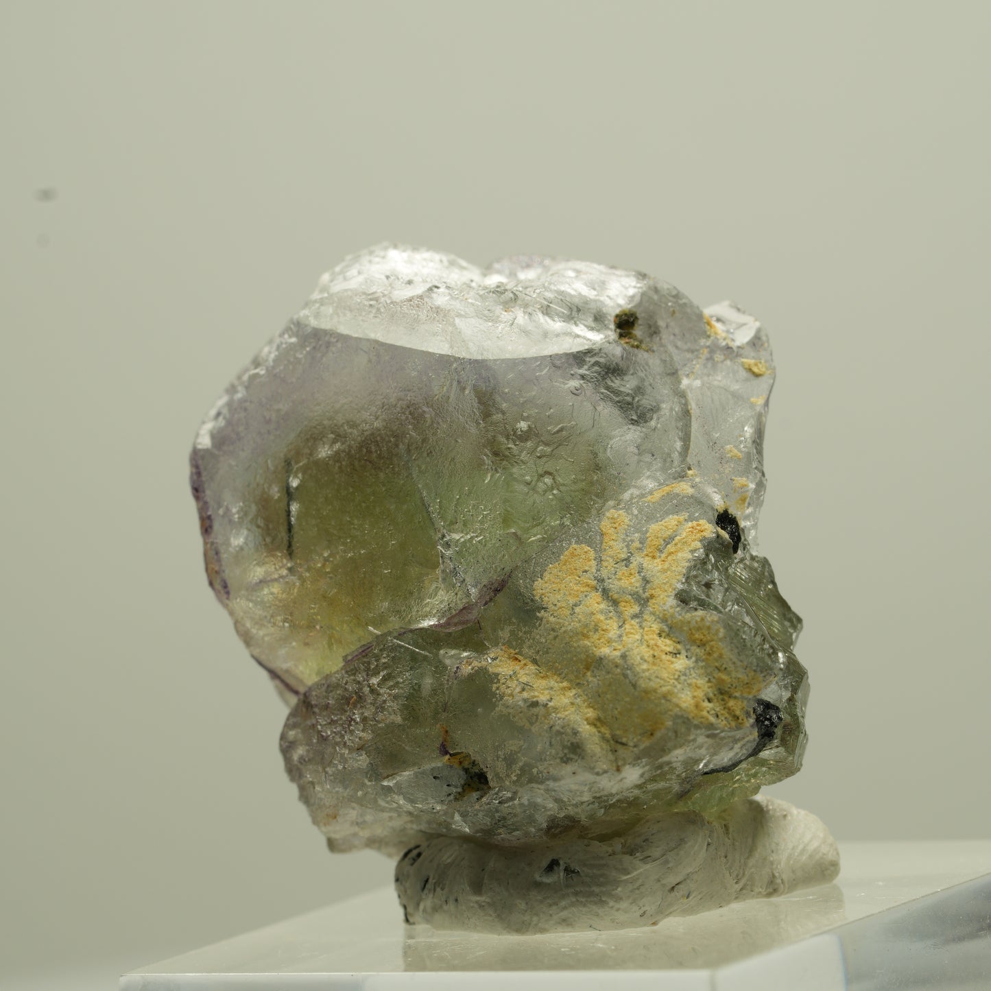 Phantom Fluorit hexagonal, Schörl Turmalin Stufe Erongo, Namibia 29*28*21mm #13702