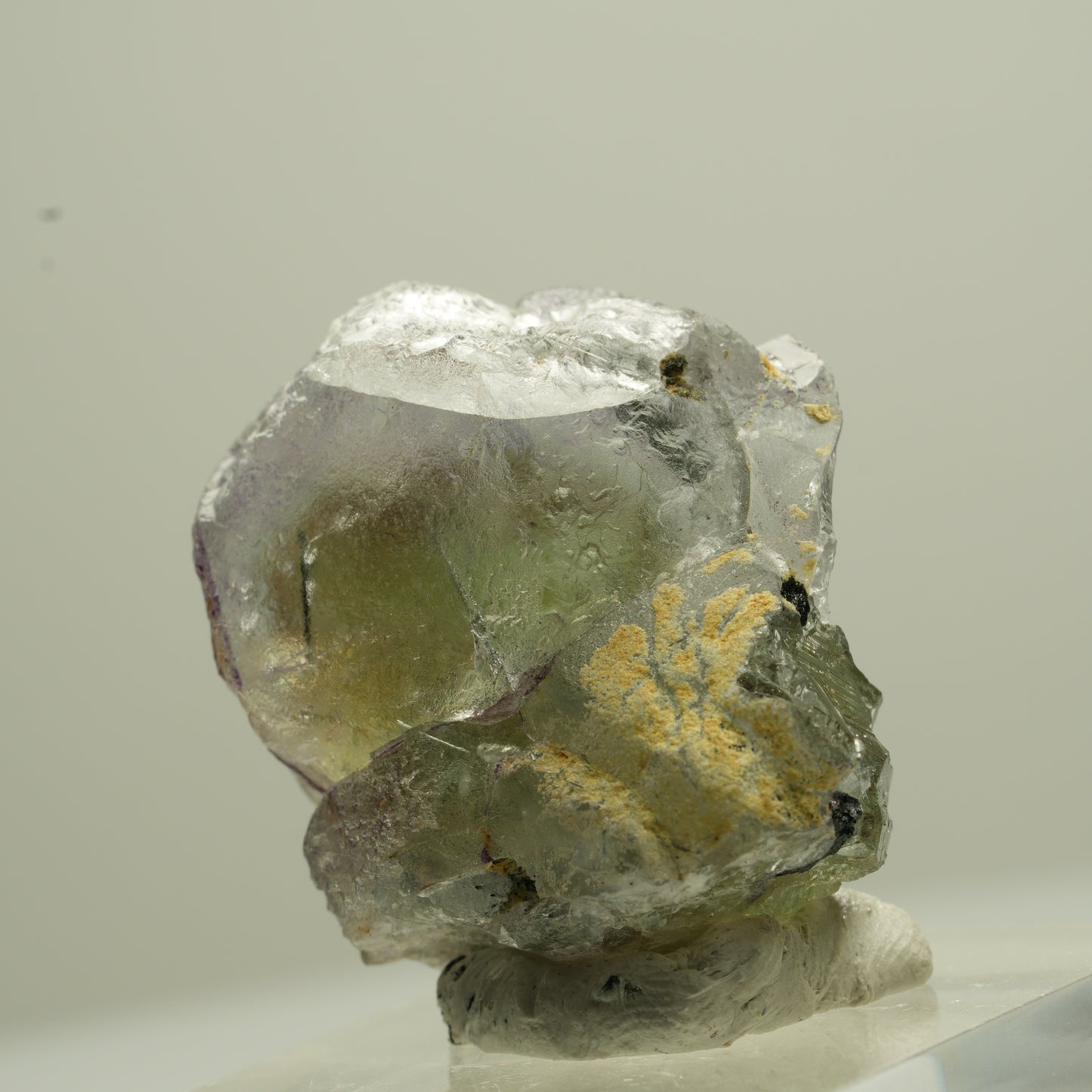 Phantom Fluorit hexagonal, Schörl Turmalin Stufe Erongo, Namibia 29*28*21mm #13702