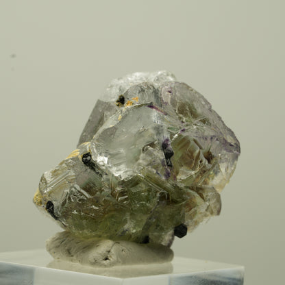 Phantom Fluorit hexagonal, Schörl Turmalin Stufe Erongo, Namibia 29*28*21mm #13702