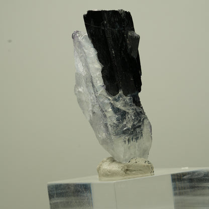 Phantom Fluorit Würfel, Schörl Turmalin, Muskovit Erongo, Namibia 44*21*14mm #13703