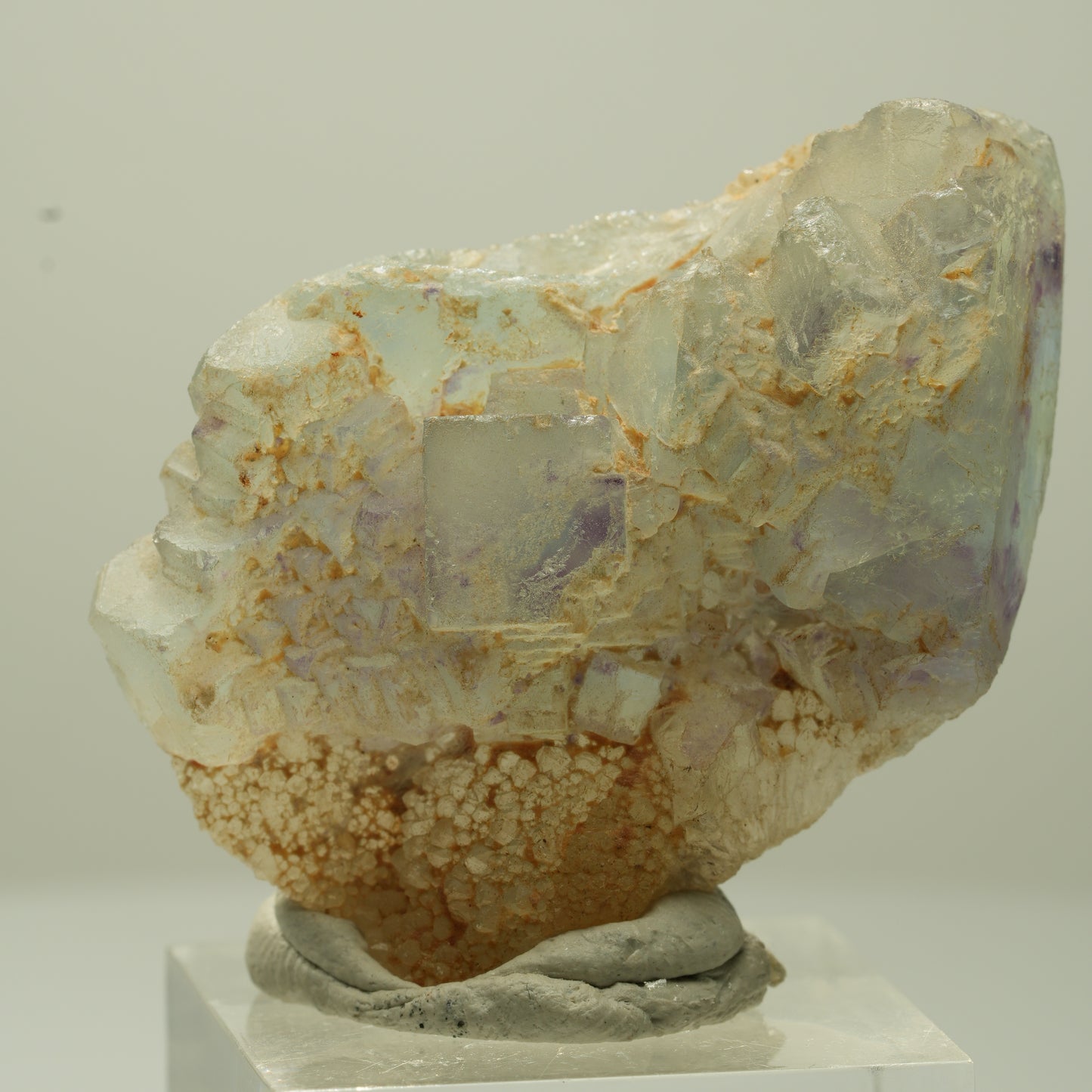 Seltene Phantom Fluorit Stufe, grün lila Omehane, Namibia 46*31*14mm #13707